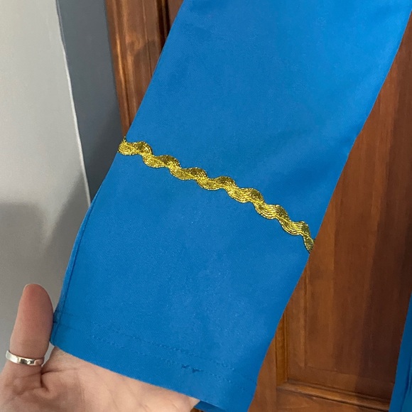 Star Trek Blue Starfleet Tunic Dress with Black Collar NWOT - Picture 4 of 11